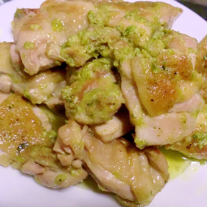 鶏肉のマヨバジル焼き♪